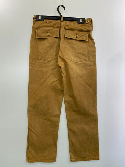 【中古品】【メンズ】 MISTER FREEDOM ミスターフリーダム ×SUGAR CANE シュガーケーン SC41291 BROWN TWILL CREW PANTS ツイル クルー パンツ 156-260125-zi-29-min サイズ：32 カラー：ブラウン系 万代Net店