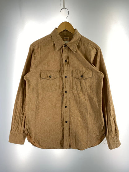 【中古品】【メンズ】 HEADLIGHT ヘッドライト COVERT CHAMBRAY SHIRT HD26036 コバート シャンブレーシャツ 長袖 トップス 145-260126-kk-25-min サイズ：16.5 カラー：ブラウン 万代Net店