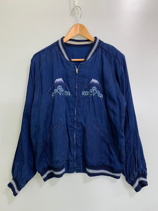 【中古品】【メンズ】 TAILOR TOYO テーラー東洋 港商 SPECIAL EDITION INDIGO TIGER SOUVENIR JACKET TT13834 スペシャルエディション スーベニアジャケット アウター スカジャン 145-260126-kk-40-min サイズ：大 カラー：ブルー 万代Net店