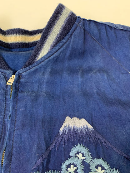 【中古品】【メンズ】 TAILOR TOYO テーラー東洋 港商 SPECIAL EDITION INDIGO TIGER SOUVENIR JACKET TT13834 スペシャルエディション スーベニアジャケット アウター スカジャン 145-260126-kk-40-min サイズ：大 カラー：ブルー 万代Net店