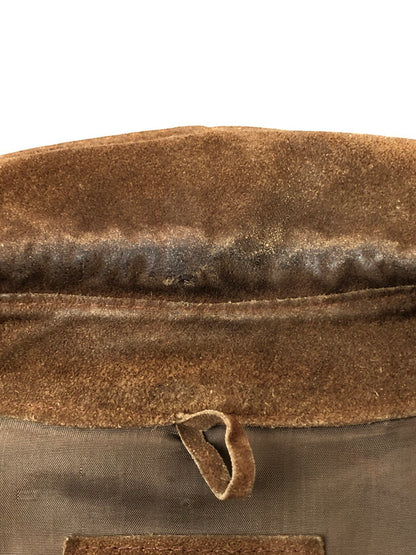 【現状渡し品】【メンズ】 WILLIAM BARRY ウィリアムバリー 70S LEATHER SUEDE JACKET レザースエードジャケット 146-260426-zi-24-min サイズ：L カラー：ブラウン 万代Net店