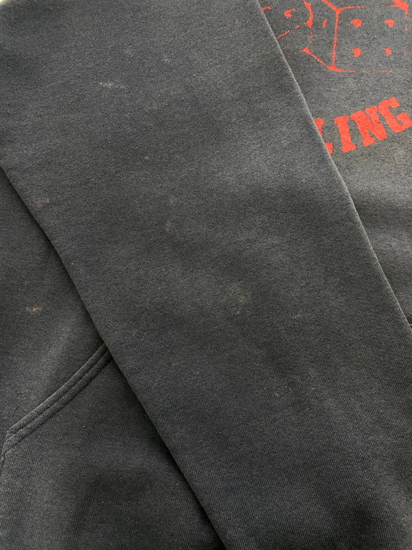 【現状渡し品】【メンズ】 USED ユーズド NORMAN WRESTLING HOODIE プルオーバーフーディー パーカー トップス 146-260715-yn-27-min サイズ：XL カラー：ネイビー 万代Net店