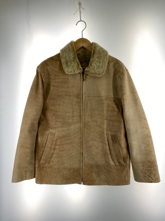 【中古品】【メンズ】 WINDARMOR ウィンドアーマー ラムレザージャケット 146-260129-zi-19-min サイズ：S カラー：ベージュ系 万代Net店