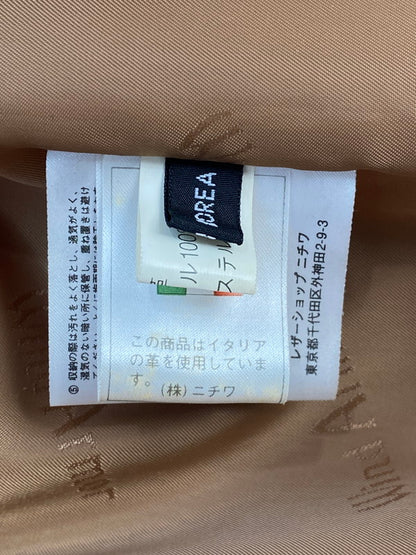 【中古品】【メンズ】 WINDARMOR ウィンドアーマー ラムレザージャケット 146-260129-zi-19-min サイズ：S カラー：ベージュ系 万代Net店