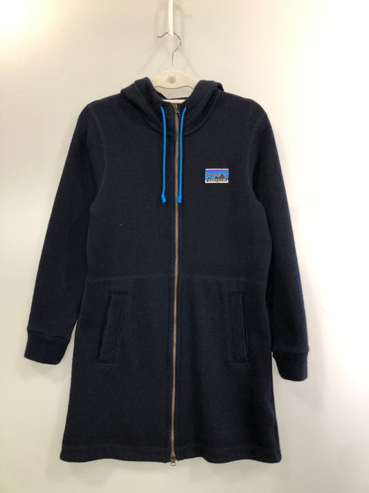 【中古品】【レディース】 PATAGONIA パタゴニア 26920FA18 WOOL FLEECE ZIP HOODIE ウールフリースジップフーディ 170-260423-zi-02-min サイズ：XS カラー：ネイビー 万代Net店