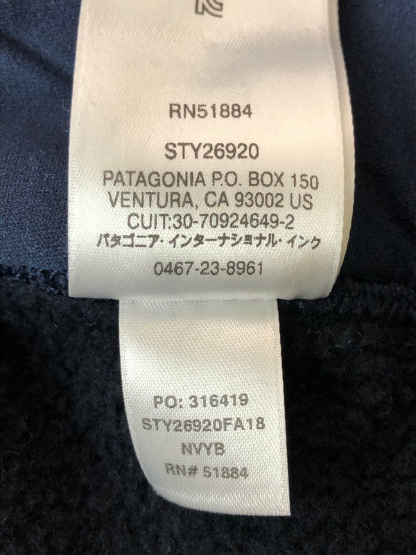 【中古品】【レディース】 PATAGONIA パタゴニア 26920FA18 WOOL FLEECE ZIP HOODIE ウールフリースジップフーディ 170-260423-zi-02-min サイズ：XS カラー：ネイビー 万代Net店