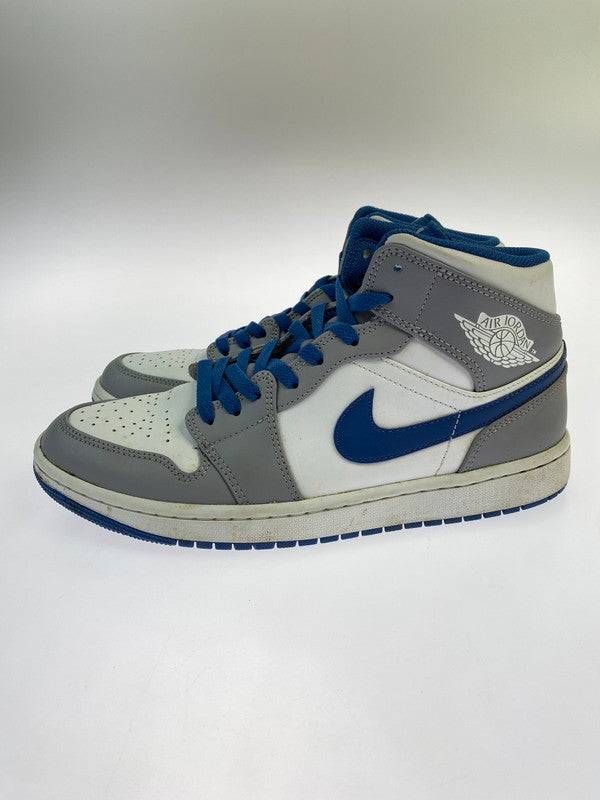 【中古品】【メンズ】 NIKE ナイキ AIR JORDAN 1 MID DQ8426-014 エア ジョーダン 1 ミッド スニーカー 靴 160-260121-kk-04-min カラー：CEMENT GREY/WHITE-TRUE BLUE 万代Net店