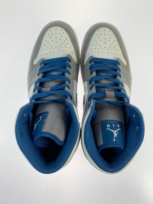 【中古品】【メンズ】 NIKE ナイキ AIR JORDAN 1 MID DQ8426-014 エア ジョーダン 1 ミッド スニーカー 靴 160-260121-kk-04-min カラー：CEMENT GREY/WHITE-TRUE BLUE 万代Net店