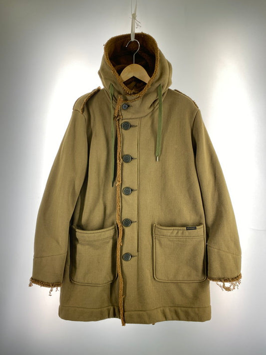 【現状渡し品】【メンズ】 HYSTERIC GLAMOUR ヒステリックグラマー BUTTON UP COAT ボタンアップ コート メンズ アウター 140-260420-KS-23-min サイズ：FREE カラー：ブラウン系 万代Net店