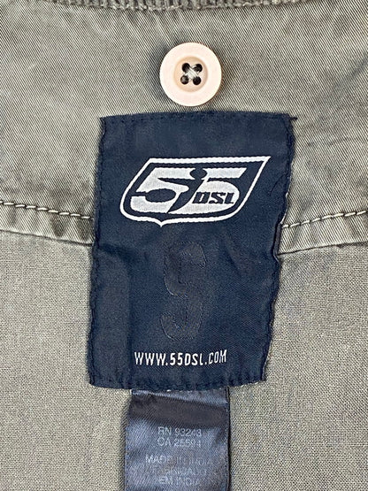 【中古品】【メンズ】 55DSL フィフティーファイブディーエスエル MILITARY COAT ミリタリーコート メンズ アウター 141-260421-KS-01-min サイズ：S カラー：グリーン系 万代Net店
