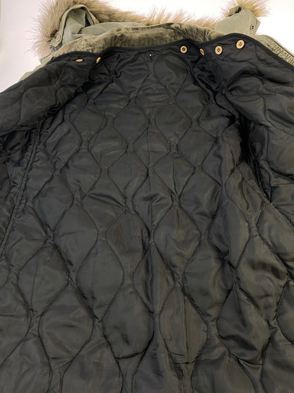 【中古品】【メンズ】 55DSL フィフティーファイブディーエスエル MILITARY COAT ミリタリーコート メンズ アウター 141-260421-KS-01-min サイズ：S カラー：グリーン系 万代Net店