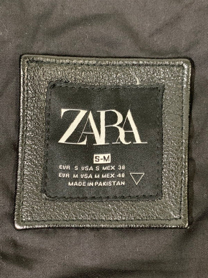 【現状渡し品】【メンズ】 ZARA ザラ STADIUM JACKET スタジアムジャケット アウター 147-260409-SH-41-min サイズ：S-M カラー：ブラック 万代Net店