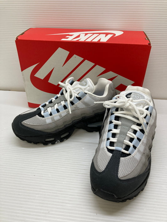 【中古美品】【レディース】 NIKE ナイキ WMNS AIR MAX 95 BIG BUBBLE HJ5996-002 エア マックス ビッグ バブル スニーカー 靴 166-260127-yn-04-min サイズ：22.0cm US5 カラー：BLACK/BLUE TINT-WHITE 万代Net店