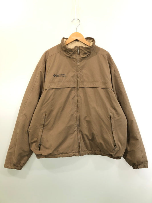 【現状渡し品】【メンズ】 COLUMBIA コロンビア F4 SM5000 NYLON LOGO JACKET ナイロンロゴジャケット 144-260426-zi-21-min サイズ：XL カラー：ライトブラウン系 万代Net店