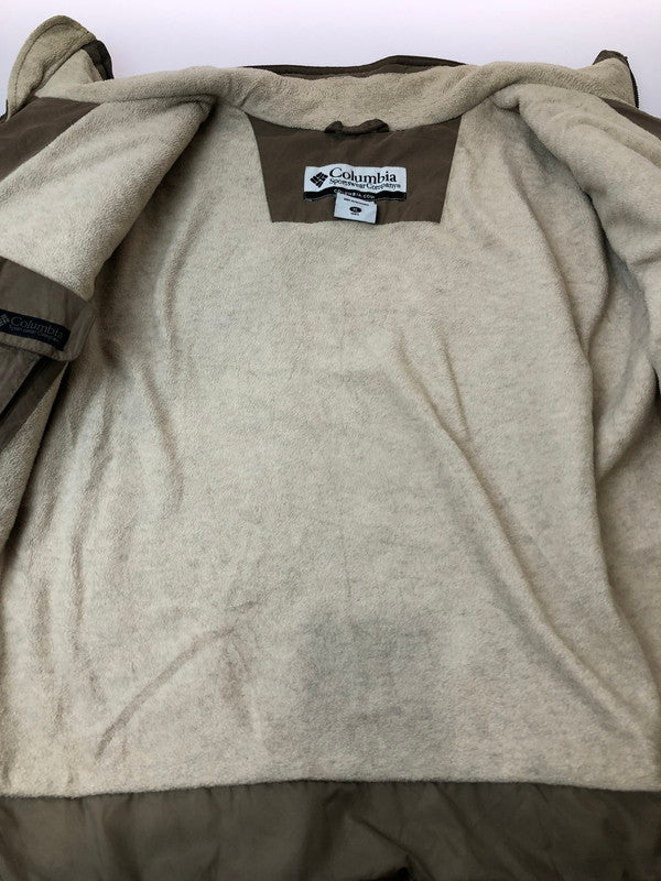 【現状渡し品】【メンズ】 COLUMBIA コロンビア F4 SM5000 NYLON LOGO JACKET ナイロンロゴジャケット 144-260426-zi-21-min サイズ：XL カラー：ライトブラウン系 万代Net店