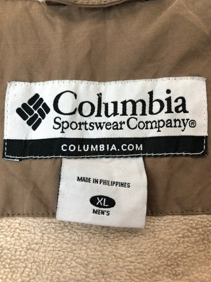 【現状渡し品】【メンズ】 COLUMBIA コロンビア F4 SM5000 NYLON LOGO JACKET ナイロンロゴジャケット 144-260426-zi-21-min サイズ：XL カラー：ライトブラウン系 万代Net店