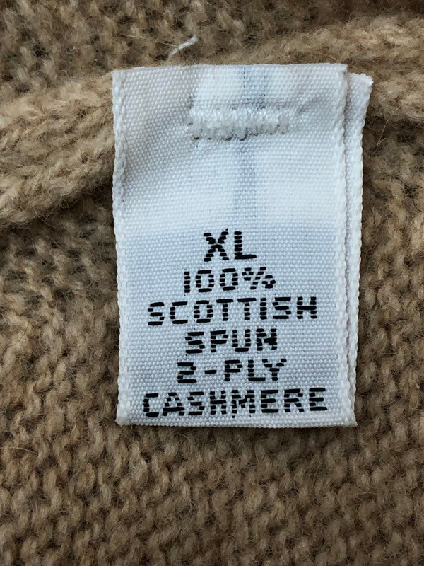 【中古品】【メンズ】 ROBINSONS ロビンソン CASHMERE CARDIGAN カシミア カーディガントップス 146-260424-jt-19-min サイズ：XL カラー：ベージュ 万代Net店