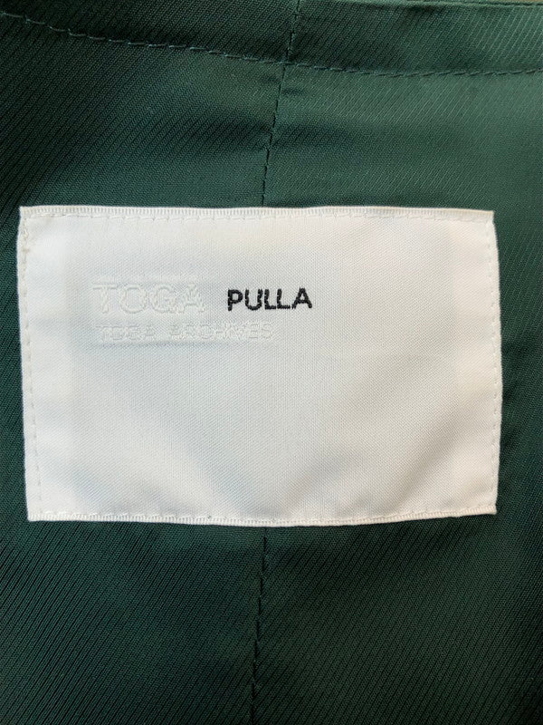 【中古品】【レディース】 TOGA PULLAトーガプルラ TP92-FA233 SHAPE MEMORY POLYESTER COAT シェイプ メモリー ポリエステル コート アウター 168-260424-jt-13-min サイズ：36 カラー：オリーブ 万代Net店