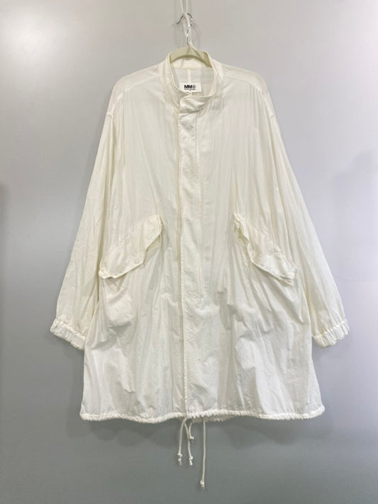 【現状渡し品】【レディース】 MAISON MARGIELA MM6 MODS COAT S32AM0303 S49819 メゾンマルジェラ オーバーサイズ モッズコート アウター 168-260217-yn-20-min サイズ：38 カラー：ホワイト 万代Net店