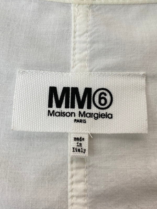 【現状渡し品】【レディース】 MAISON MARGIELA MM6 MODS COAT S32AM0303 S49819 メゾンマルジェラ オーバーサイズ モッズコート アウター 168-260217-yn-20-min サイズ：38 カラー：ホワイト 万代Net店