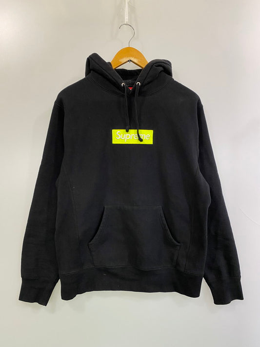 【中古品】【メンズ】 Supreme シュプリーム 17AW BOX LOGO ボックスロゴ HOODED SWEATSHIRT フーディッドスウェットシャツ 149-260125-SH-17-min サイズ：M カラー：ブラック 万代Net店