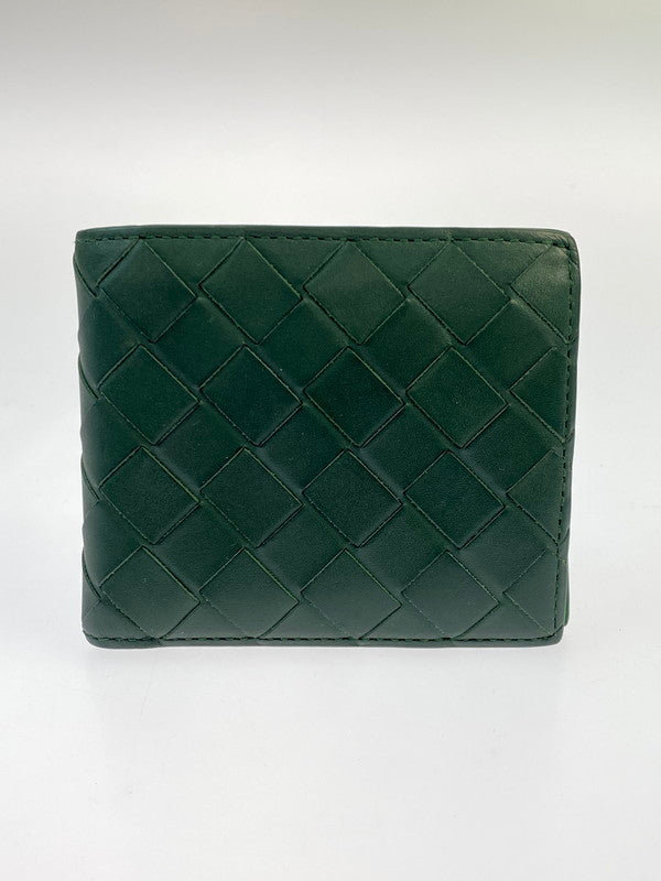 【中古品】【メンズ】 BOTTEGAVENETA ボッテガヴェネタ 二つ折り財布 605722 財布 181-260130-jt-16-min カラー：グリーン系 万代Net店