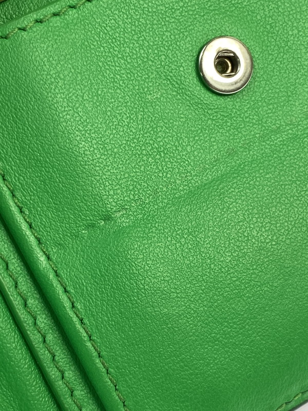 【中古品】【メンズ】 BOTTEGAVENETA ボッテガヴェネタ 二つ折り財布 605722 財布 181-260130-jt-16-min カラー：グリーン系 万代Net店
