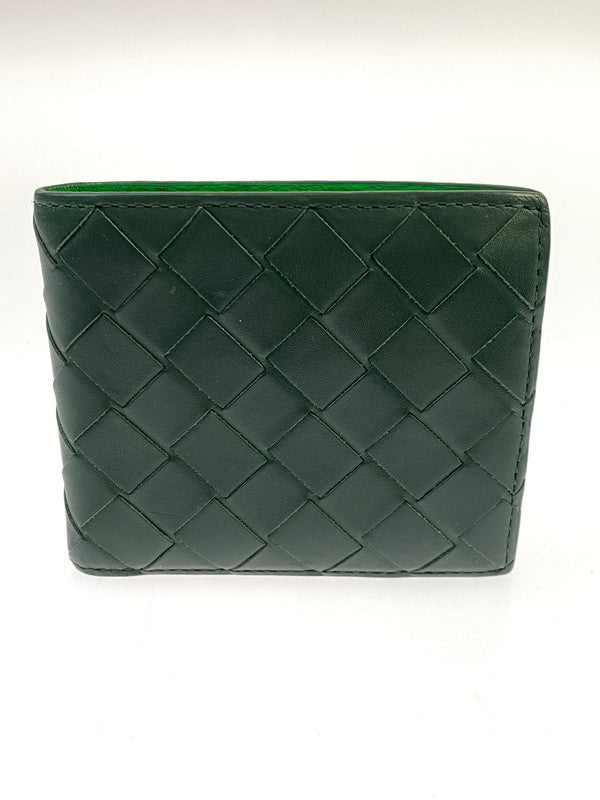 【中古品】【メンズ】 BOTTEGAVENETA ボッテガヴェネタ 二つ折り財布 605722 財布 181-260130-jt-16-min カラー：グリーン系 万代Net店
