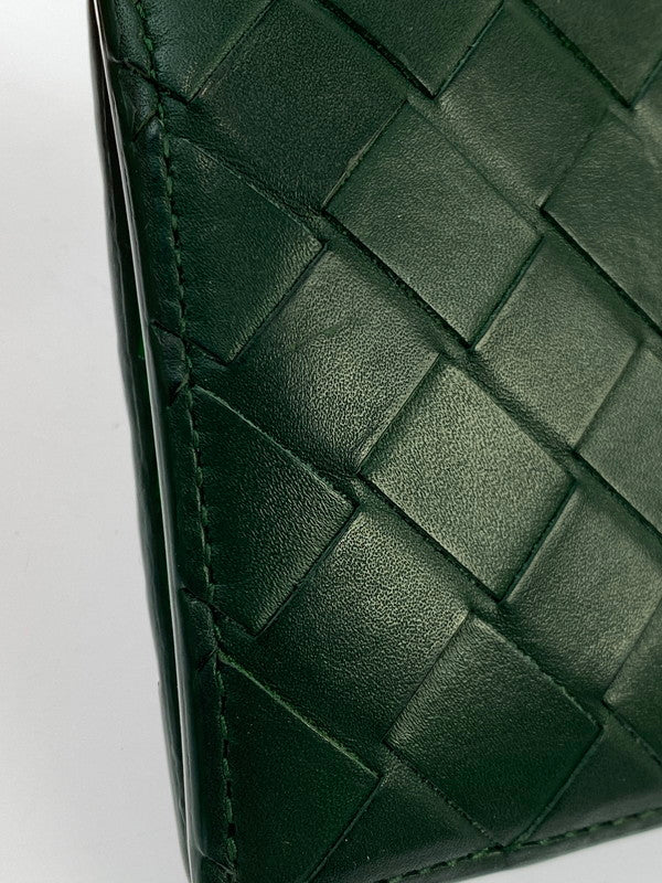 【中古品】【メンズ】 BOTTEGAVENETA ボッテガヴェネタ 二つ折り財布 605722 財布 181-260130-jt-16-min カラー：グリーン系 万代Net店