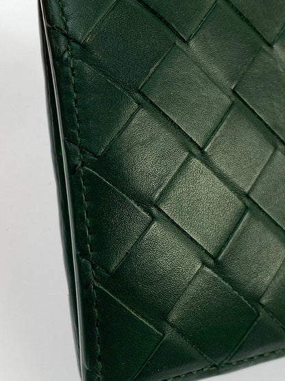 【中古品】【メンズ】 BOTTEGAVENETA ボッテガヴェネタ 二つ折り財布 605722 財布 181-260130-jt-16-min カラー：グリーン系 万代Net店
