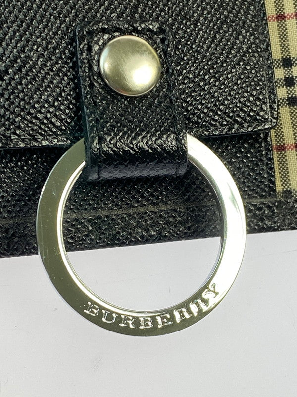【中古美品】【メンズ/レディース】 BURBERRY バーバリー ノバチェック 4連 キーケース FN5504 183-260130-jt-17-min カラー：ブラック 万代Net店