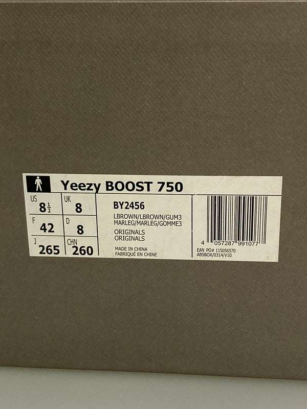 【中古品】【メンズ】 adidas アディダス YEEZY BOOST 750 BY2456 イージーブースト750 ハイカットスニーカー メンズ シューズ 靴 ガムソール 161-260127-em-01-min サイズ：26.5cm カラー：LIGHT BROWN GUM （CHOCOLATE） 万代Net店