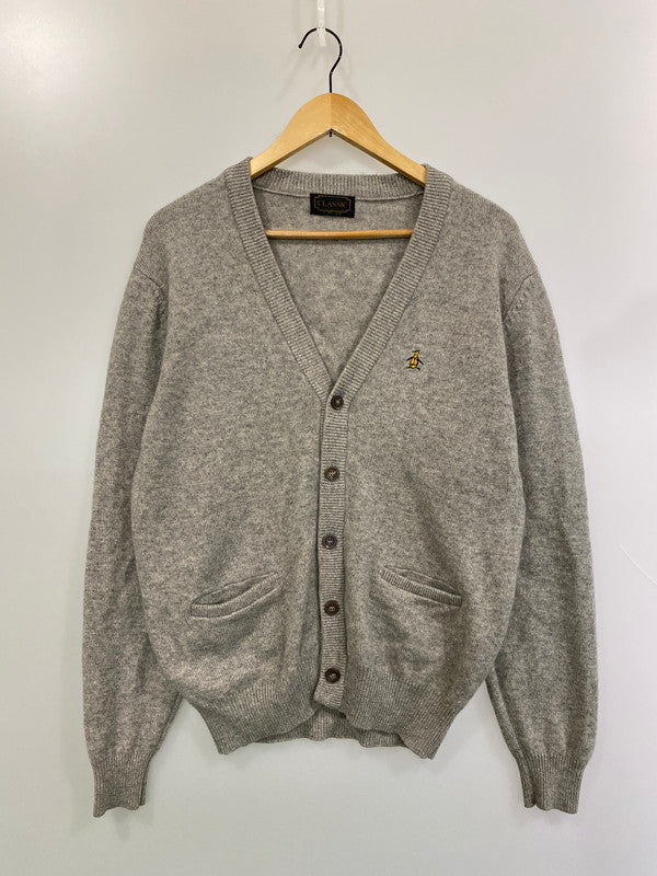 【中古品】【メンズ】 Munsing wear マンシングウェア カシミヤ カーディガン メンズ トップス ワンポイント 146-260202-em-16-min カラー：グレー 万代Net店