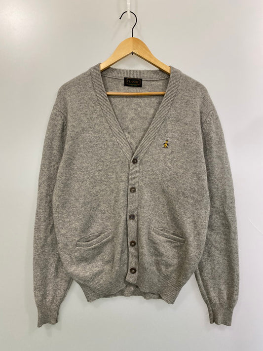 【中古品】【メンズ】 Munsing wear マンシングウェア カシミヤ カーディガン メンズ トップス ワンポイント 146-260202-em-16-min カラー：グレー 万代Net店