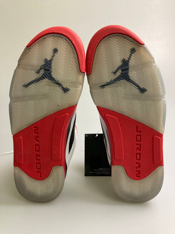【中古品】【メンズ】 NIKE ナイキ AIR JORDAN 5 RETRO LOW 819171-101 エアジョーダン5 レトロ ロー スニーカー メンズ シューズ 靴 160-260127-em-06-min サイズ：26.0cm カラー：FIRE RED 万代Net店