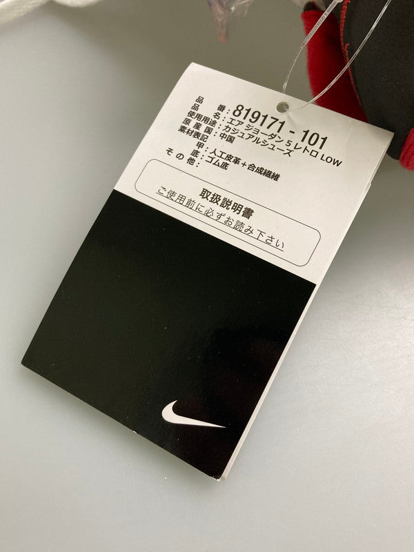 【中古品】【メンズ】 NIKE ナイキ AIR JORDAN 5 RETRO LOW 819171-101 エアジョーダン5 レトロ ロー スニーカー メンズ シューズ 靴 160-260127-em-06-min サイズ：26.0cm カラー：FIRE RED 万代Net店