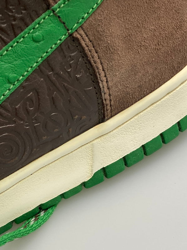 【中古品】【メンズ】 NIKE ナイキ × STUSSY ステューシー DUNK HIGH 315593-221 ダンク ハイ スニーカー メンズ シューズ 靴 160-260127-em-04-min サイズ：28.0cm カラー：BAROQUE BROWN/BAROQUE BROWN-CLASSIC GREEN 万代Net店