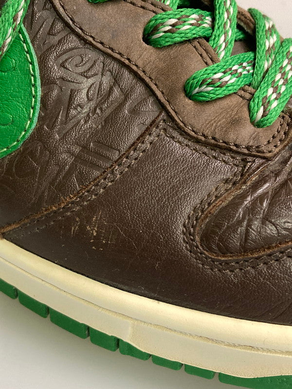 【中古品】【メンズ】 NIKE ナイキ × STUSSY ステューシー DUNK HIGH 315593-221 ダンク ハイ スニーカー メンズ シューズ 靴 160-260127-em-04-min サイズ：28.0cm カラー：BAROQUE BROWN/BAROQUE BROWN-CLASSIC GREEN 万代Net店