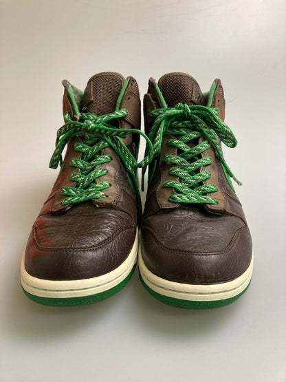 【中古品】【メンズ】 NIKE ナイキ × STUSSY ステューシー DUNK HIGH 315593-221 ダンク ハイ スニーカー メンズ シューズ 靴 160-260127-em-04-min サイズ：28.0cm カラー：BAROQUE BROWN/BAROQUE BROWN-CLASSIC GREEN 万代Net店
