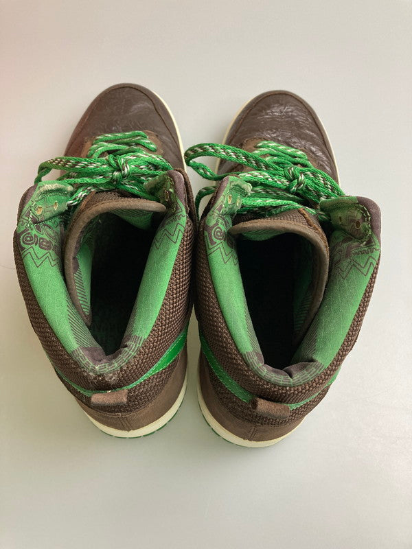 【中古品】【メンズ】 NIKE ナイキ × STUSSY ステューシー DUNK HIGH 315593-221 ダンク ハイ スニーカー メンズ シューズ 靴 160-260127-em-04-min サイズ：28.0cm カラー：BAROQUE BROWN/BAROQUE BROWN-CLASSIC GREEN 万代Net店