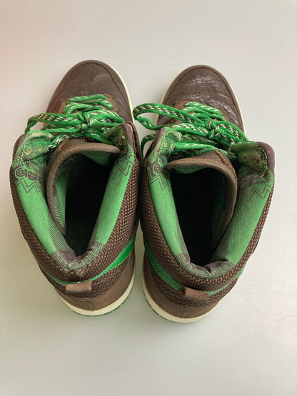 【中古品】【メンズ】 NIKE ナイキ × STUSSY ステューシー DUNK HIGH 315593-221 ダンク ハイ スニーカー メンズ シューズ 靴 160-260127-em-04-min サイズ：28.0cm カラー：BAROQUE BROWN/BAROQUE BROWN-CLASSIC GREEN 万代Net店