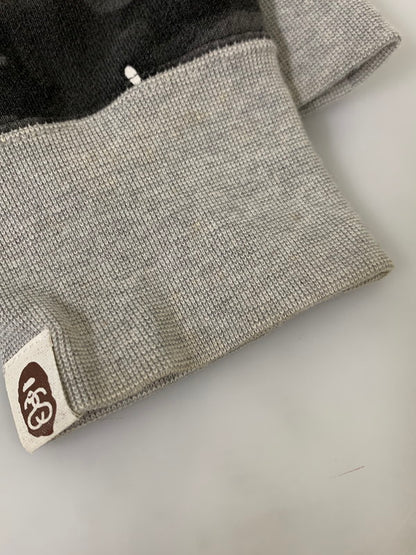 【中古品】【メンズ】 STUSSY ステューシー 001PP0731911X ×A BATHING APE ア ベイシング エイプ CAMO HOODIE カモフーディー 142-260124-SH-01-min サイズ：M カラー：グレー系 万代Net店