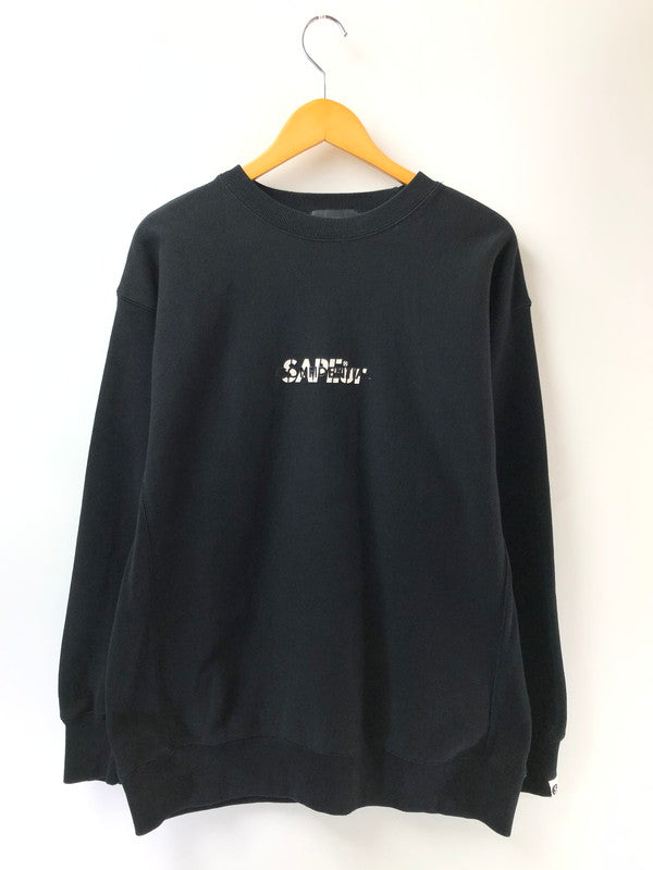 【中古品】【メンズ】 SAPEUR サプール JUST IMAGINE THE FUTURE CREWWNECK SWEAT クルーネック スウェット トレーナー 142-260425-na-05-tagh サイズ：XL カラー：ブラック 万代Net店
