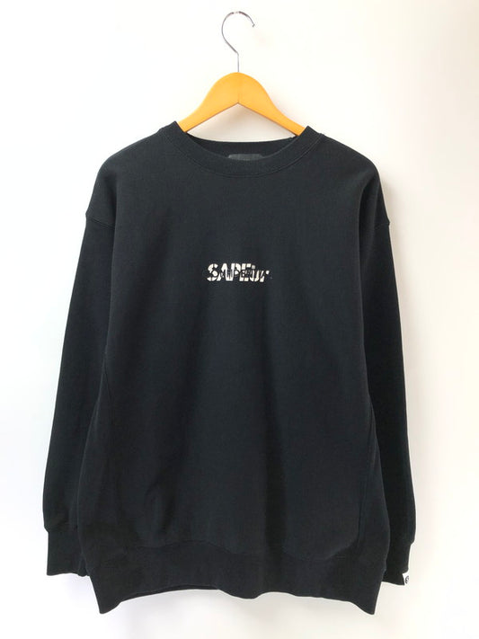 【中古品】【メンズ】 SAPEUR サプール JUST IMAGINE THE FUTURE CREWWNECK SWEAT クルーネック スウェット トレーナー 142-260425-na-05-tagh サイズ：XL カラー：ブラック 万代Net店