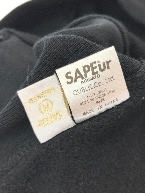 【中古品】【メンズ】 SAPEUR サプール JUST IMAGINE THE FUTURE CREWWNECK SWEAT クルーネック スウェット トレーナー 142-260425-na-05-tagh サイズ：XL カラー：ブラック 万代Net店