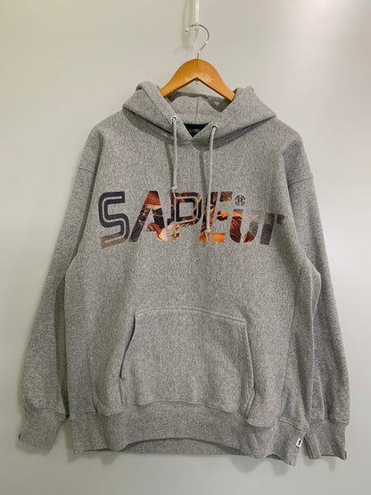 【中古品】【メンズ】 SAPEUR サプール × SPOWT スポウト NAPOLEON LOGO HOODIE GRAY ナポレオン ロゴ フーディ メンズ トップス パーカー 142-260127-em-23-min サイズ：XL カラー：グレー 万代Net店