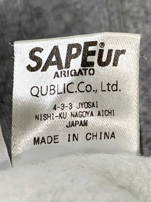 【中古品】【メンズ】 SAPEUR サプール × SPOWT スポウト NAPOLEON LOGO HOODIE GRAY ナポレオン ロゴ フーディ メンズ トップス パーカー 142-260127-em-23-min サイズ：XL カラー：グレー 万代Net店
