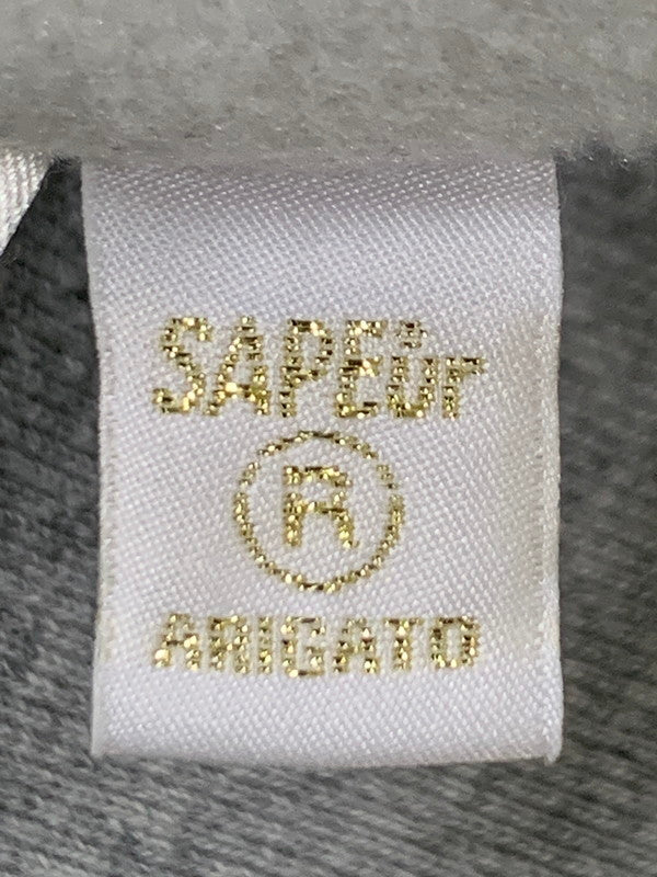 【中古品】【メンズ】 SAPEUR サプール × SPOWT スポウト NAPOLEON LOGO HOODIE GRAY ナポレオン ロゴ フーディ メンズ トップス パーカー 142-260127-em-23-min サイズ：XL カラー：グレー 万代Net店