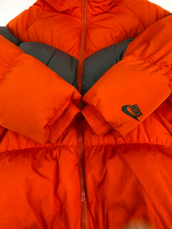 【中古品】【メンズ】 NIKE ナイキ FILL DOWN HOODIE JACKET フィル ダウンフーディー ジャケット アウター 148-260221-SH-20-min サイズ：L カラー：オレンジ/ブラック 万代Net店