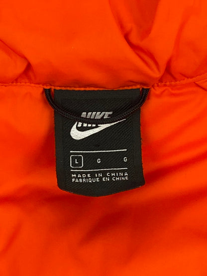 【中古品】【メンズ】 NIKE ナイキ FILL DOWN HOODIE JACKET フィル ダウンフーディー ジャケット アウター 148-260221-SH-20-min サイズ：L カラー：オレンジ/ブラック 万代Net店